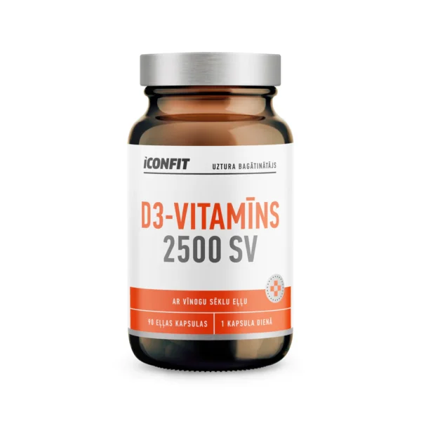 D3_Vitamins2500SV_LAT_1022x1022.jpg ICONFIT Vitamīns D3 2500SV - 90 capsules