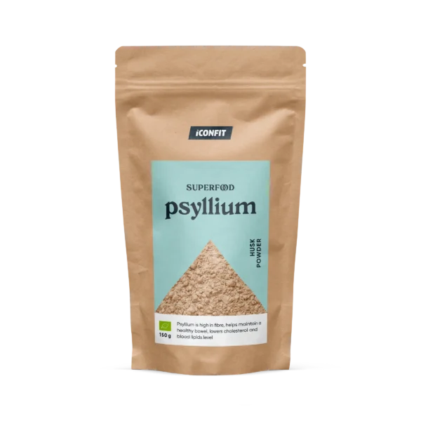 ICONFIT-Organiskas-Psyllium-Husk-Skiedrvielas-150g ICONFIT Organic Psyllium Husk Dietary fibre - 150g
