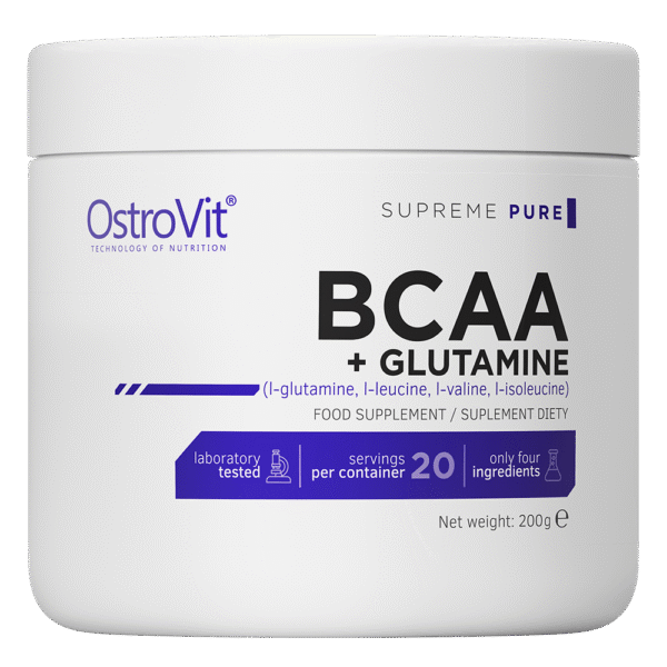 OstroVit-BCAA-ar-Glutaminu-BCAA-Glutamine-200-g OstroVit BCAA ar Glutamīnu - 200 g