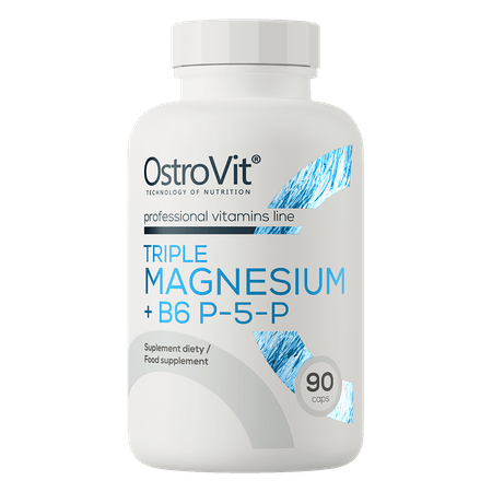 OstroVit-Triple-Magnesium-B6-P-5-P-Magnijs-B6-90-kapsulas OstroVit Triple Magnesium + B6 P-5-P - 90 capsules